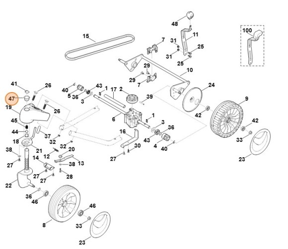 Втулка з буртиком STIHL 95330039246