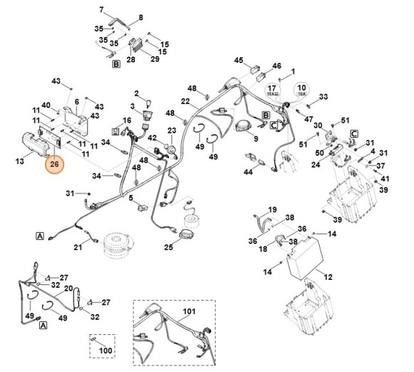 Печатная плата (61704305213)