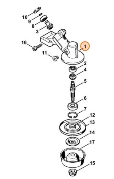 Корпус передачі STIHL 41406410300