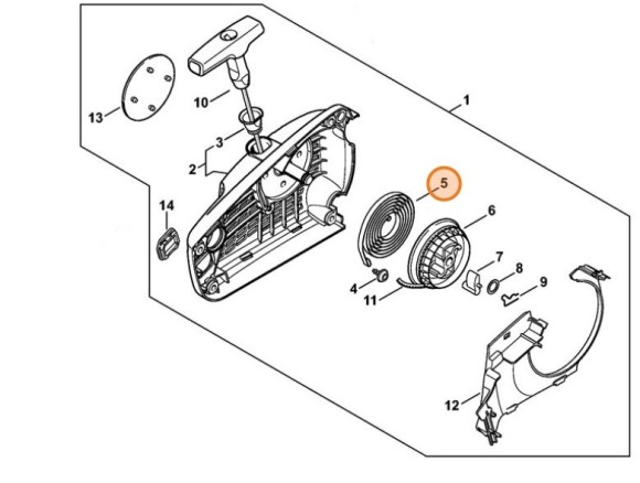 Возвратная пружина (11231900600)