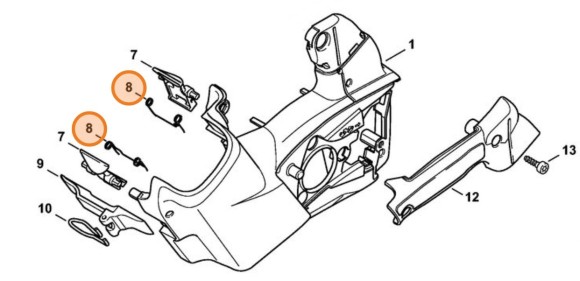 Пружина рычага (00009980408)