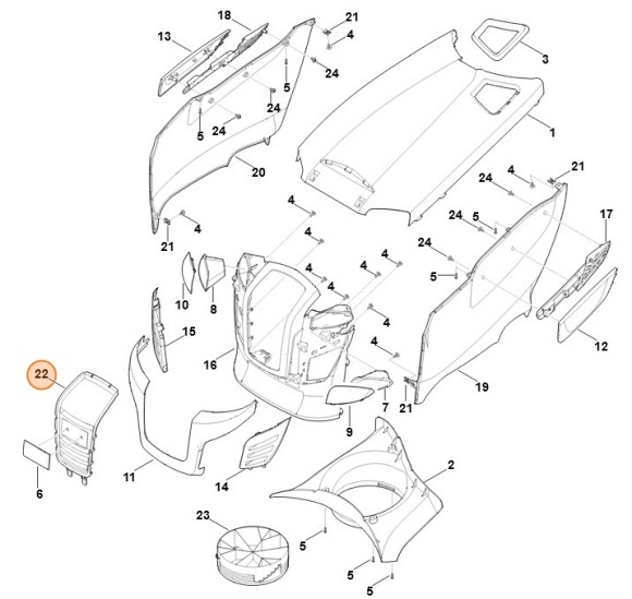 Решетка компл. (61707805503)