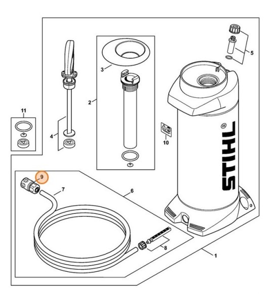 З'єднувальна втулка муфти 1/2" STIHL 42016701700