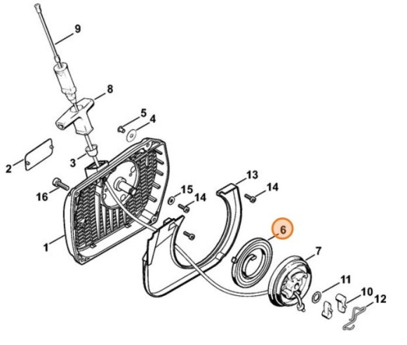 Возвратная пружина (11241900605)