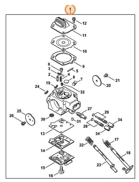 Карбюратор HD-21D (11271200605)