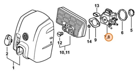 Карбюратор HD-21D (11271200605)