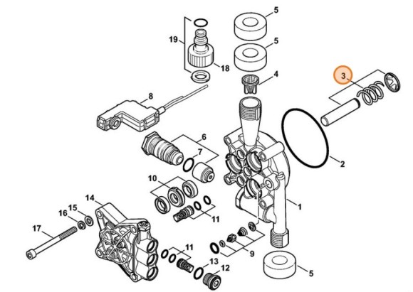 Комплект - поршень STIHL 47757607050