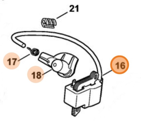 Модуль запалювання STIHL 11304001308
