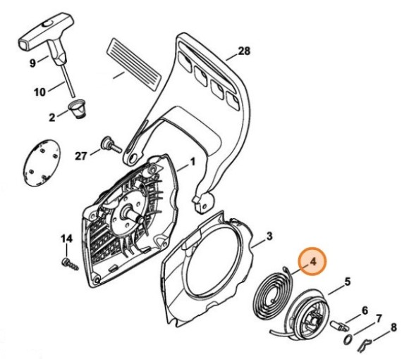 Возвратная пружина (11431900600)