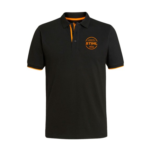 Футболка STIHL Polo "Logo Circle", черная, р.ХL (04209001360)
