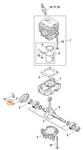 Пружина рычага (00009980612)
