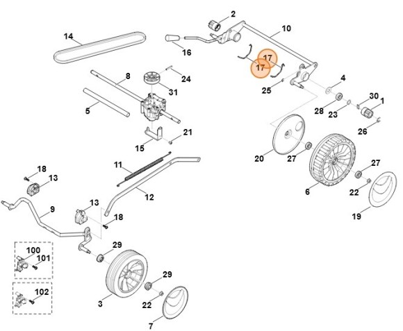Пружинный трос (63507080316)