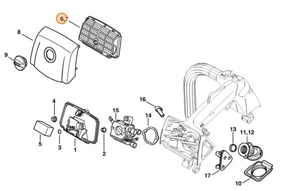 Фильтр воздушный нетканый (11371201600)