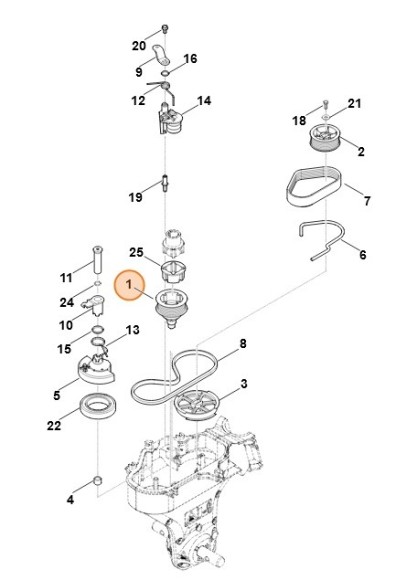 Ремінний шків STIHL 62417111205