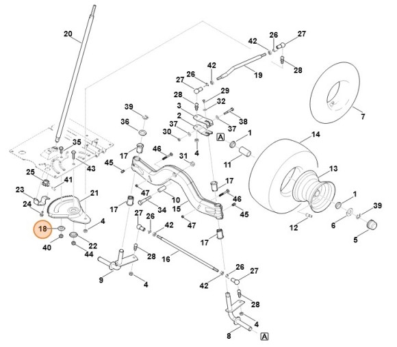 Втулка підшипника STIHL 61657633000