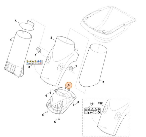 Основа воронки STIHL 60117011600