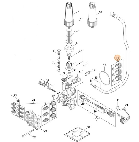 Комплект поршня (49507607001)