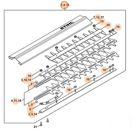 Режущий аппарат 600 мм/24\ (42267105903)