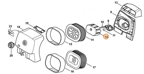 Ударнозахисний ковпак STIHL 11221216900