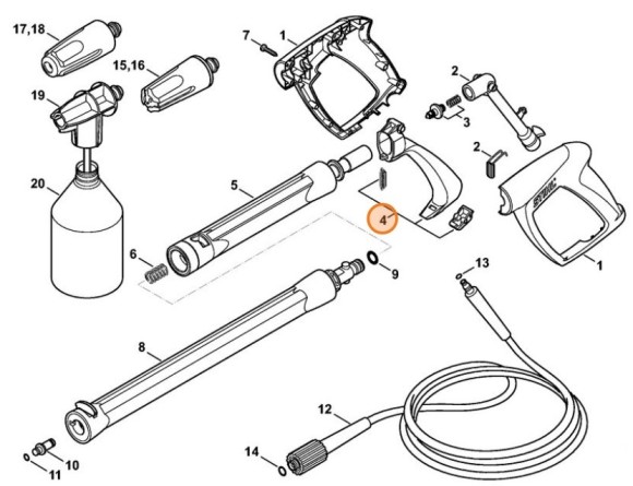 Важіль STIHL 47875001500