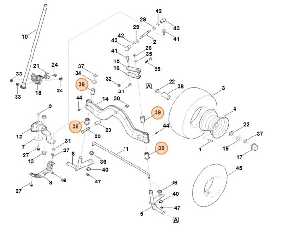 Втулка підшипника STIHL 61657633011