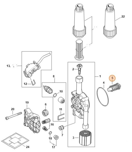 Комплект поршня (49517607000)