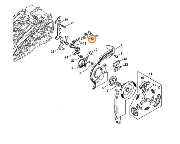 Зажимна рухома деталь STIHL 11296401900