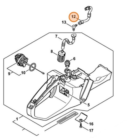Топливопровод (11403502701)
