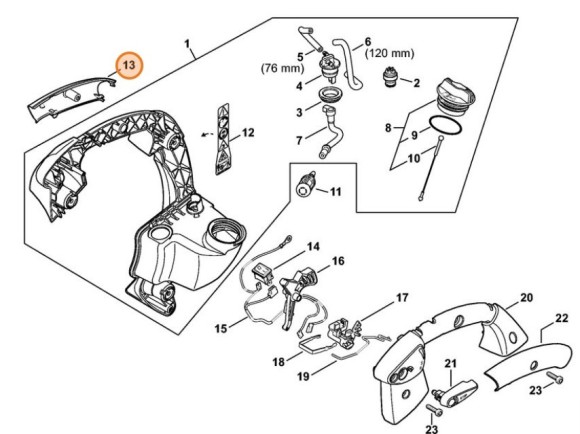 Подкладка половины ручки - наружная (42417910801)