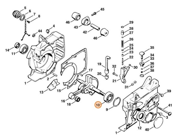 Радіальний шарикопідшипник 6204 STIHL 95030030540