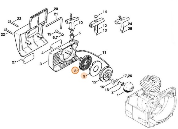 Возвратная пружина (41161900600)
