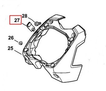 Пряжка фиксирующая (11381401600)