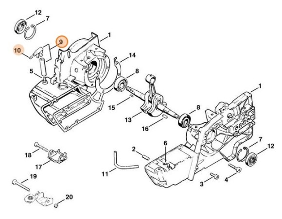 Вентиляційна система паливного бака STIHL 42013505802