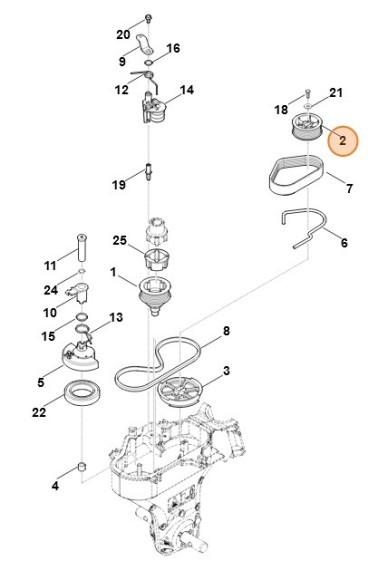 Ремінний шків STIHL 62417111215
