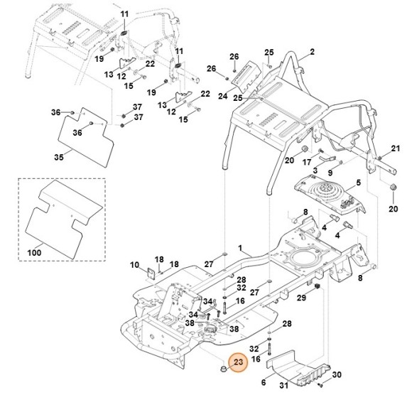 Втулка підшипника STIHL 61701623700