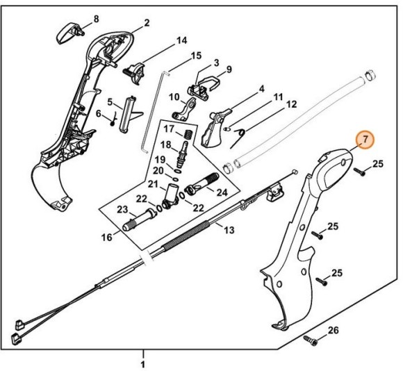 Подкладка половины ручки - наружная (42447910802)