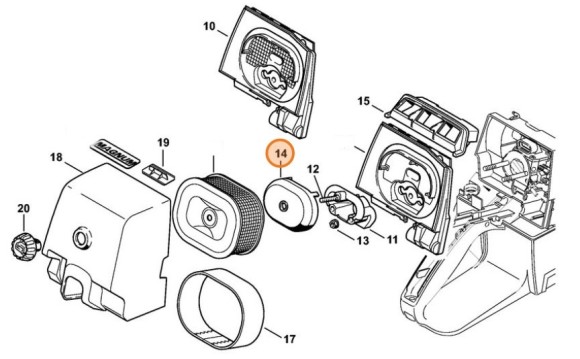 Ударнозахисний ковпак STIHL 11281216900