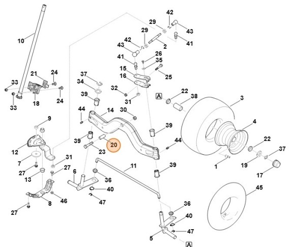 Втулка підшипника STIHL 61707633010
