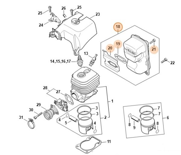 Глушитель выхлопа (42501400610)