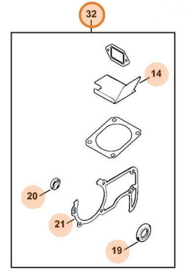 Набір ущільнень STIHL 11220071051