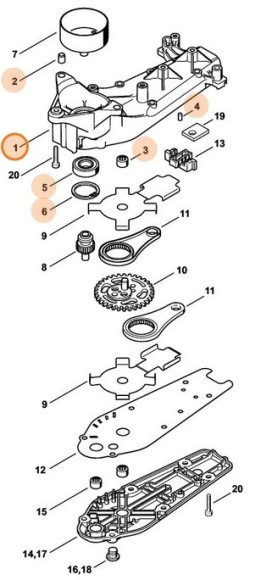 Корпус передачі STIHL 42376400500