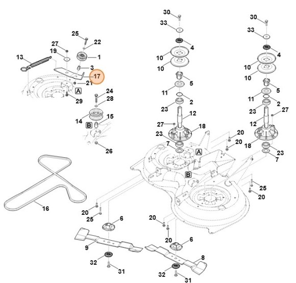 Натяжний важіль STIHL 61607642600