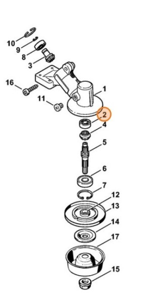 Радіальний шарикопідшипник 629 STIHL 95030030060