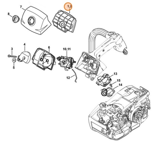 Фильтр воздушный нетканый (11451404404)