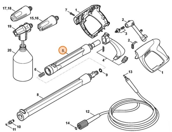 Напорна труба STIHL 49155001104