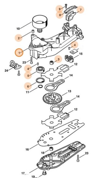 Корпус передачі STIHL 42376400501