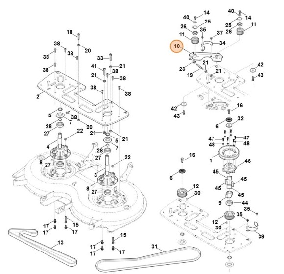 Натяжний важіль STIHL 61707600820