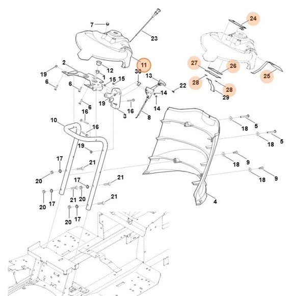 Панель приборов полная (61707804011)