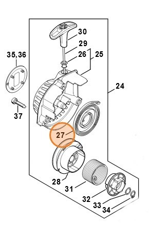 Возвратная пружина (41491900600)
