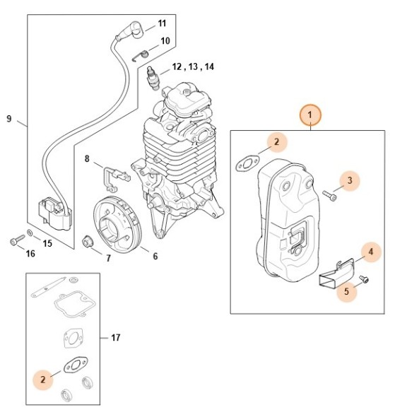 Глушитель выхлопа (42831400610)